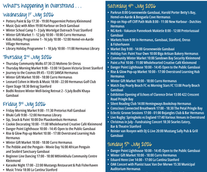 Overstrand Tourism Diary: 1 - 5 July 2026