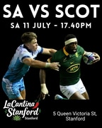Springboks vs Scotland - Live at La Cantina Stanford!