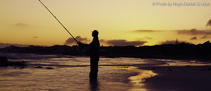 Fishing in the Uilenkraalsmond lagoon