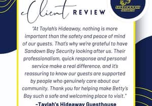 Client Review for Sandown Bay Security
