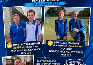 Gansbaai se Daniël Blink vir die Wes-Kaap Kavaliers Tennisspan