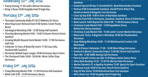 Overstrand Tourism Diary: 22 - 26 July 2026