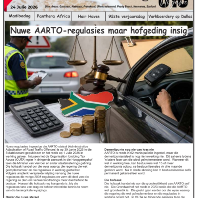 New Edition of Gans-Berg Nuus / News - 24 July 2026