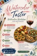 Watercolour and Wine Workshop