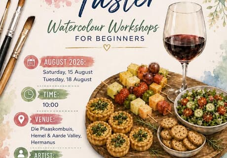 Watercolour and Wine Workshop