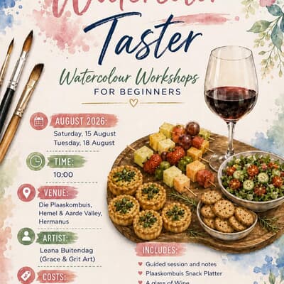 Watercolour and Wine Workshop