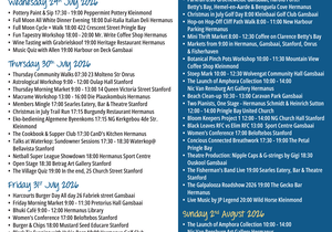 Overstrand Tourism Diary: 29 July - 2 Aug 2026