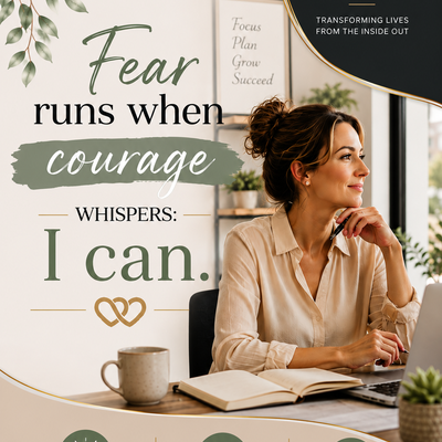 Fear Runs When Courage Whispers: I Can.