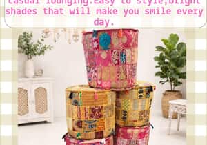 Handmade Bohemian Pouffes