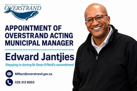 Appointment of Overstrand Acting Municipal Manager