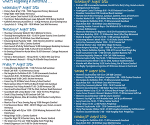 Overstrand Tourism Diary: 5 - 10 Aug 2026