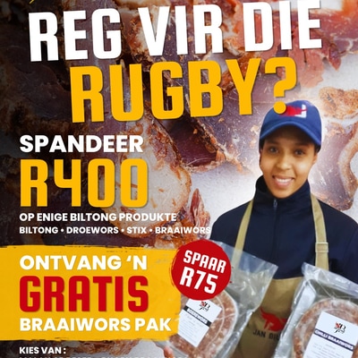 Spandeer R400, Kry Gratis Braaiwors
