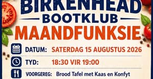 15 Augustus 2026: Birkenhead Bootklub Maandfunksie