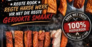 100% Huisgerookte Vleis and Biltong