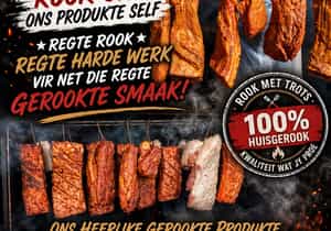 100% Huisgerookte Vleis and Biltong