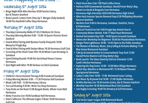Overstrand Tourism Diary: 12 - 16 Aug 2026
