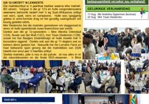 Bredasdorp High School Newsletter 20 | 2026