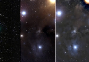 Comet 10P Tempel 2 and Rho Ophiuchi Nebula