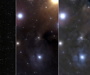Comet 10P Tempel 2 and Rho Ophiuchi Nebula
