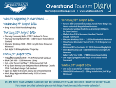 Overstrand Tourism Diary: 19 - 23 Aug 2026