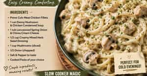 Slow Cooker Creamy Chicken Pasta