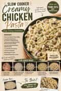 Slow Cooker Creamy Chicken Pasta