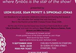 Life After Fire: Exclusive Grootbos Fynbos Pre-Launch Evening