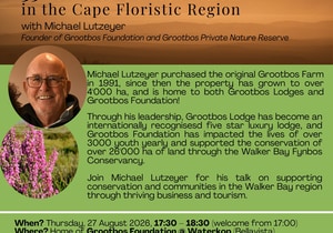 Grootbos Sundowner Session with Michael Lutzeyer