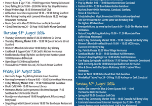 Overstrand Tourism Diary: 26 - 30 Aug 2026