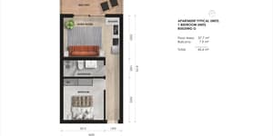 1 Bedroom Apartment Plan
