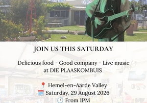 29 August 2026: Live Music and Good Food