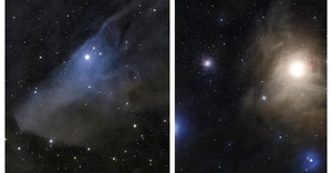 Blue Horsehead Nebula and Milky Way