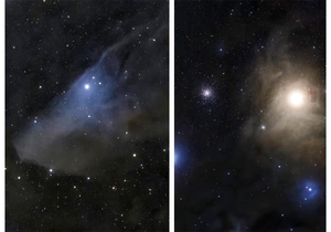 Blue Horsehead Nebula and Milky Way