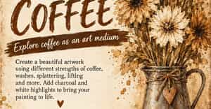 Painting with Coffee - Mixed Media Workshop