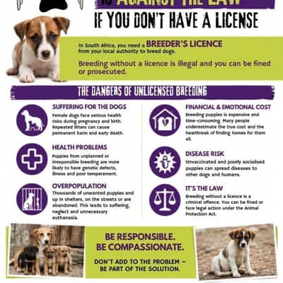 Breeding Puppies Without a Licence Is Illegal in South Africa