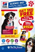 Hill’s Science Plan Dog Food - 3kg FREE!