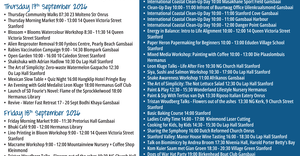 Overstrand Tourism Diary: 16 - 20 Sep 2026