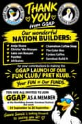 GGAP THANKS OUR NATION BUILDERS!