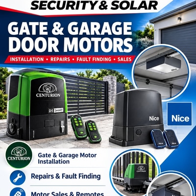 Gate and Garage Door Motor Installation, Repairs and Sales
