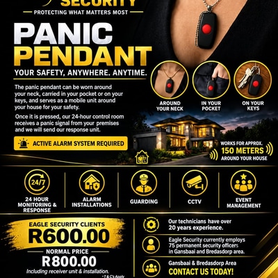 Panic Pendant for 24-Hour Protection