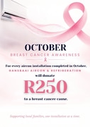 R250 Donated for Every Installation This October