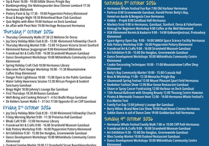 Overstrand Tourism Diary: 30 Sep - 4 Oct 2026