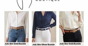 Julz Leather Belts Available at Komtessa