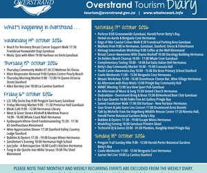 Overstrand Tourism Diary: 14 - 18 Oct 2026