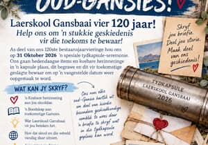 ’N BOODSKAP AAN ALLE OUD-GANSIES!