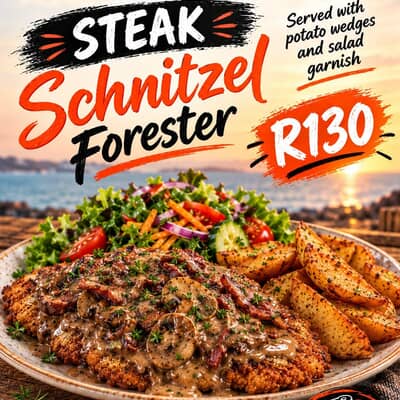 Steak Schnitzel Forester for R130