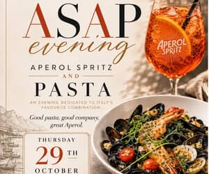 29 October 2026: Aperol Spritz and Pasta Evening