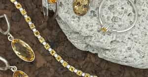 Blue Topaz and Citrine Gemstones