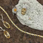 Blue Topaz and Citrine Gemstones