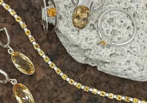 Blue Topaz and Citrine Gemstones